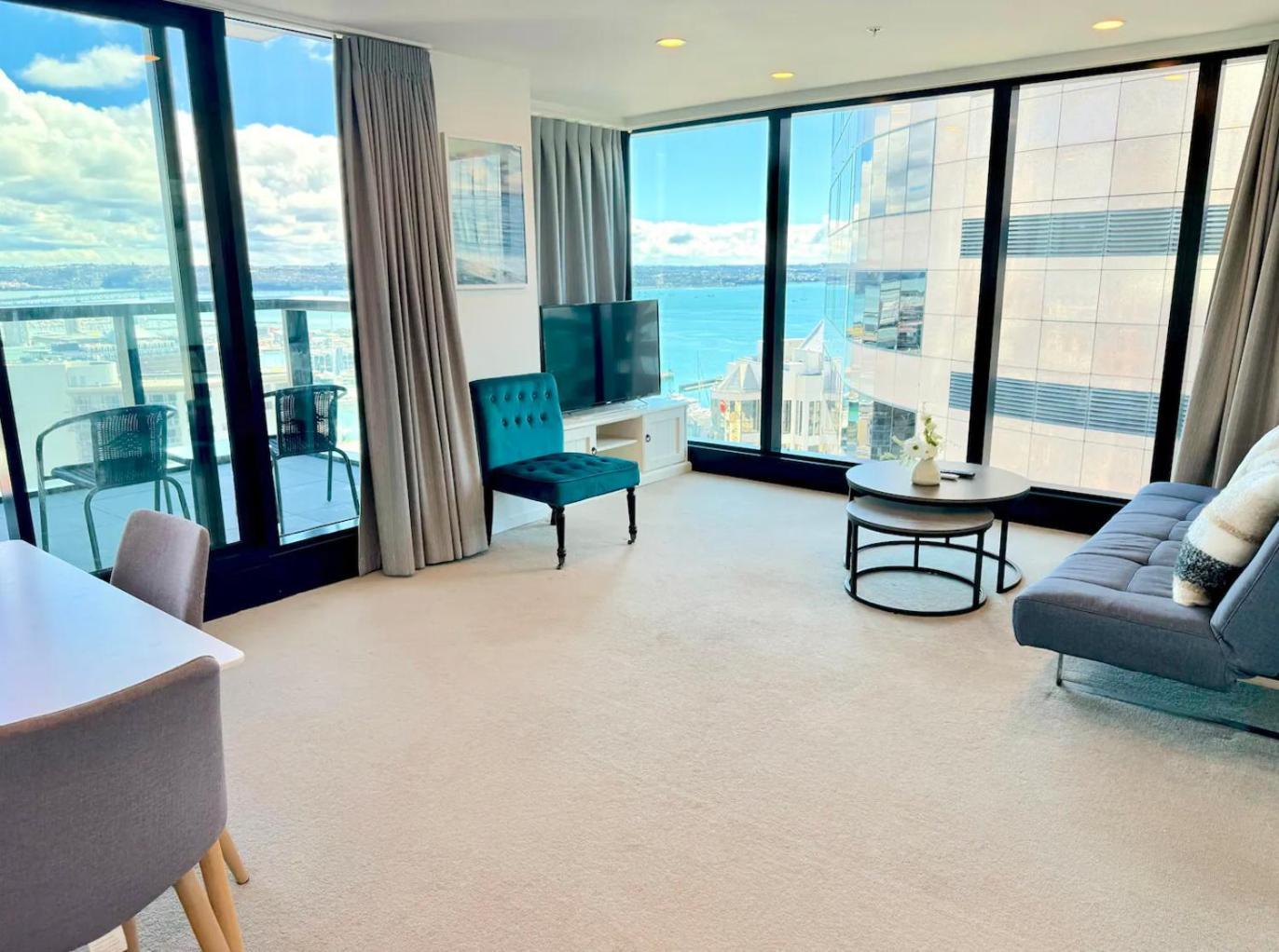 Gorgeous Seaview 2 Bedroom Apartment In Auckland Cbd Kültér fotó