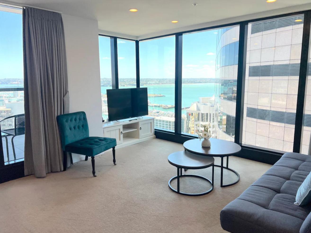 Gorgeous Seaview 2 Bedroom Apartment In Auckland Cbd Kültér fotó