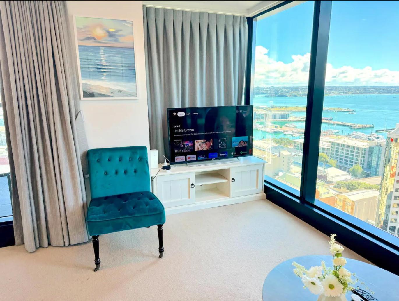 Gorgeous Seaview 2 Bedroom Apartment In Auckland Cbd Kültér fotó